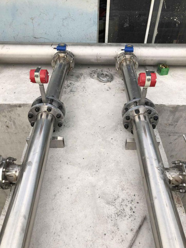 米科渦街流量計使用現場